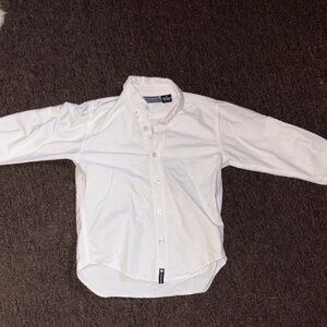 Kids White Button Down Shirt